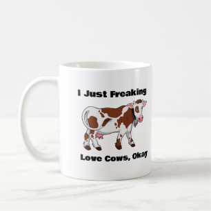 Ich habe nur Liebe-Kühe gefriert, okay Cow-Tasse Kaffeetasse