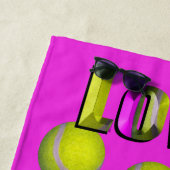Ich habe nur Liebe Tennis, Strandhandtuch (Beispiel)