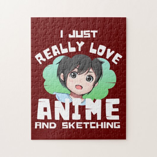 ICH HABE NUR LIEBE UND SKETCHEN PUZZLE (Vertikal)