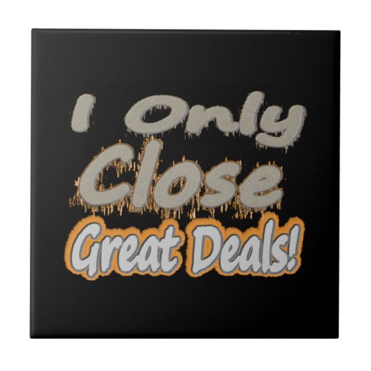 "Ich habe nur Nah große Geschäfte gemacht!" Niedli Fliese (Vorderseite)