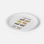 Ich habe nur Pies (Augen) für Sie Funny Baker Fein Pappteller (Schrägansicht)