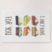 Ich habe nur Pies (Augen) für Sie Pie Slice Feinsc Puzzle (Horizontal)