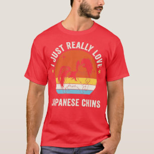 Ich habe nur wirklich japanische Liebe Chins Retro T-Shirt