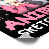Ich habe nur wirklich Liebe Anime und Skizzen Zeic Poster (Ecke)