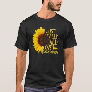 Ich habe nur wirklich Liebe Dackeln Männer Dog Sun T-Shirt