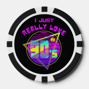 ICH HABE NUR WIRKLICH LIEBE DER 90ER POKERCHIPS