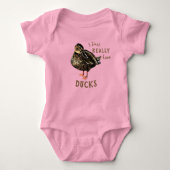 Ich habe nur wirklich Liebe Ducks Baby Bodysuit Baby Strampler (Vorderseite)