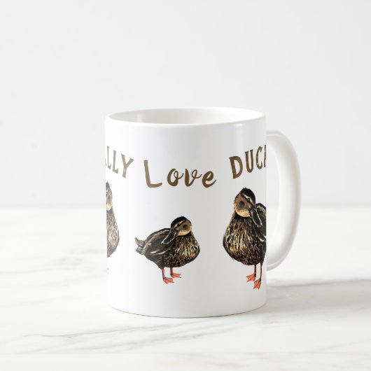 Ich habe nur wirklich Liebe Enten Trinkbehälter - Kaffeetasse (VorderseiteRechts)