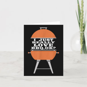 Ich habe nur wirklich Liebe Grillen Barbecue Grill Karte