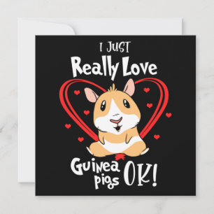 Ich habe nur wirklich Liebe Guinea Schweine Mitteilungskarte