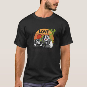 Ich habe nur wirklich Liebe Pandas Ok Tierbär Retr T-Shirt