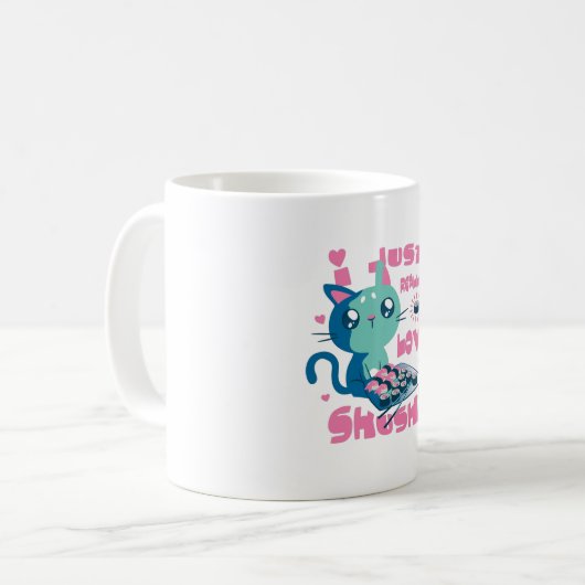 Ich habe nur wirklich Liebe Sushi Niedlich Kawaii Kaffeetasse (Vorderseite Links)