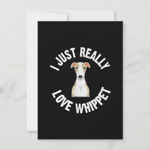 Ich habe nur wirklich Liebe Whippet Hund - Süße Ti Dankeskarte