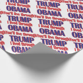 Ich habe Obama überlebt Geschenkpapier (Ecke)