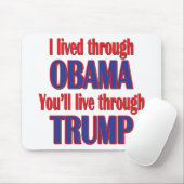Ich habe Obama überlebt Mousepad (Mit Mouse)