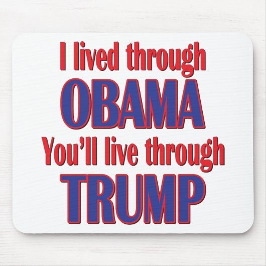 Ich habe Obama überlebt Mousepad (Vorne)