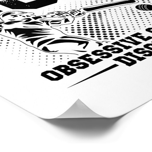 Ich habe OCD | Cricket Player Geschenkidee Poster (Ecke)