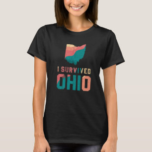 Ich habe Ohio Karte Meme retro vintage abgenutzt ü T-Shirt