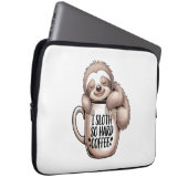 Ich habe ohne Kaffee gekocht Laptopschutzhülle (Vorne Rechts)