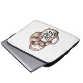 Ich habe ohne Kaffee gekocht Laptopschutzhülle (Vorne Knopf)