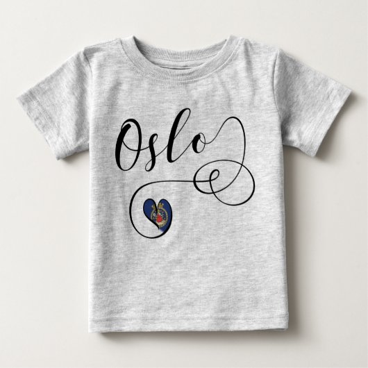 Ich habe Oslo, Norwegen Baby T-shirt (Vorderseite)