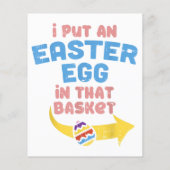 Ich habe Ostereier in den Korb gelegt Funny Pregna (Rückseite)
