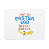 Ich habe Ostereier in den Korb gelegt Funny Pregna Magnet (Horizontal)