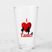 Ich habe Ostern Herz Glas (Vorderseite)