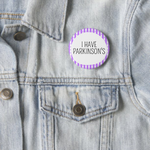 Ich habe Parkinson, Bewusstsein Purpur Button