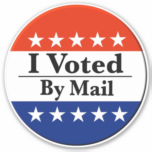 Ich habe per Post abgestimmt Aufkleber (Vorderseite)