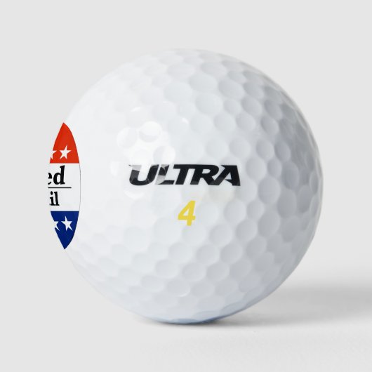 Ich habe per Post abgestimmt Golfball (Logo)
