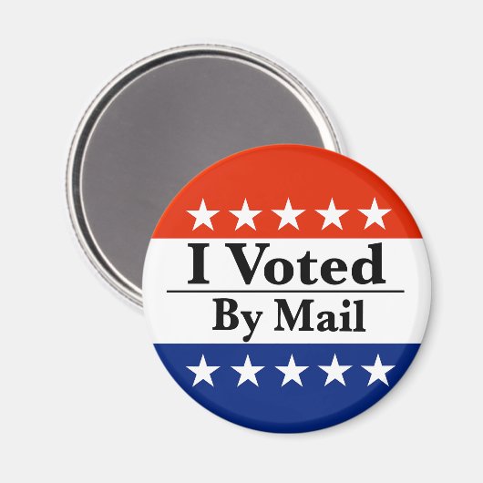 Ich habe per Post abgestimmt Magnet (Vorderseite/Rückseite)