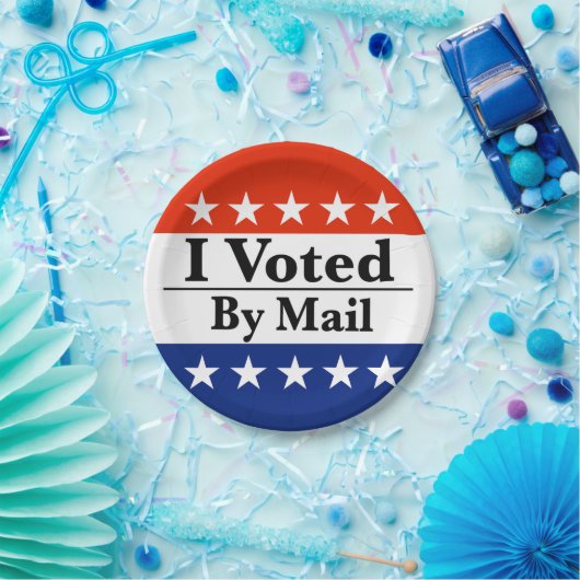 Ich habe per Post abgestimmt Pappteller (Party)