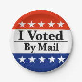 Ich habe per Post abgestimmt Pappteller (Vorderseite)