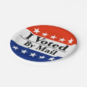 Ich habe per Post abgestimmt Pappteller (Schrägansicht)