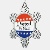 Ich habe per Post abgestimmt Schneeflocken Zinn-Ornament (Rechts)