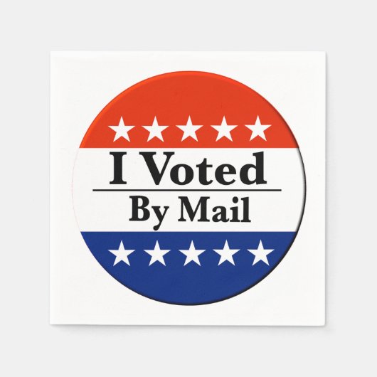 Ich habe per Post abgestimmt Serviette (Vorderseite)