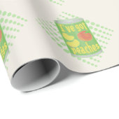 Ich habe Pfirsiche got Geschenkpapier (Rolleneckpunkt)