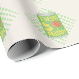 Ich habe Pfirsiche got Geschenkpapier