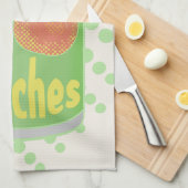 Ich habe Pfirsiche got Geschirrtuch (Viertel Falte)