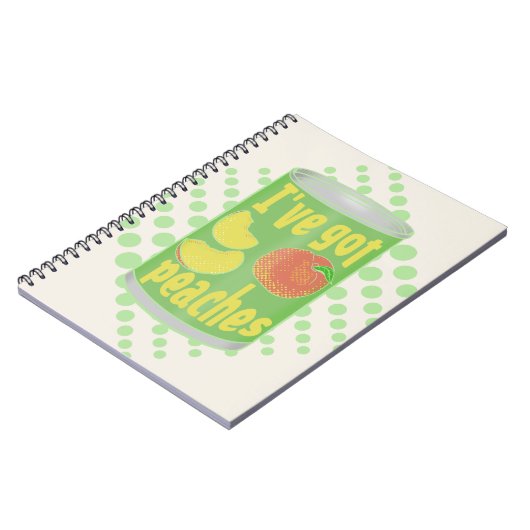 Ich habe Pfirsiche got Notizblock (Linke Seite)