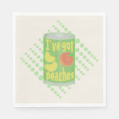 Ich habe Pfirsiche got Serviette (Vorderseite)