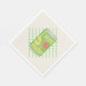 Ich habe Pfirsiche got Serviette (Ecke)