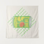 Ich habe Pfirsiche got Wandteppich (Vorderseite (Horizontal))