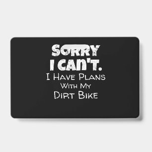 Ich habe Pläne mit meinem Dirt-Bike-Geschenk Ausweis