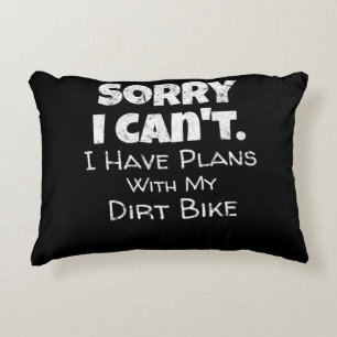Ich habe Pläne mit meinem Dirt-Bike-Geschenk Dekokissen