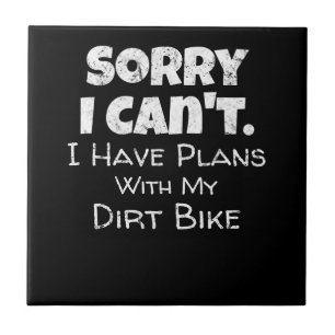 Ich habe Pläne mit meinem Dirt-Bike-Geschenk Fliese