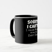 Ich habe Pläne mit meinem Dirt-Bike-Geschenk Tasse (Vorderseite Links)