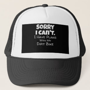 Ich habe Pläne mit meinem Dirt-Bike-Geschenk Truckerkappe