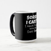 Ich habe Pläne mit meinem Dirt-Bike-Geschenk Verwandlungstasse (Vorderseite Links)